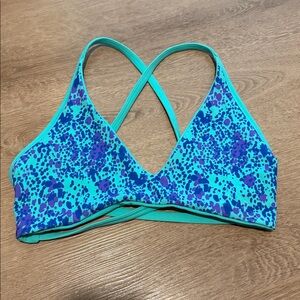 Buffbunny Blue and Purple Patterned Sports Bra